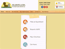Tablet Screenshot of meadowlandsveterinary.com